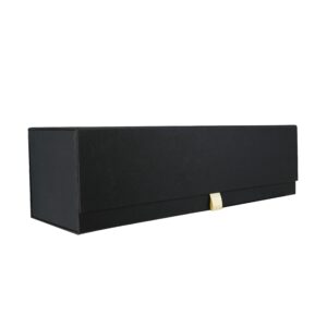 Luxe fles magneetdoos - Zwart (mat) - 33x10x10 cm