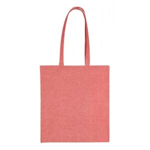 Katoenen draagtas Gerecycled - Rood - 38x42 cm