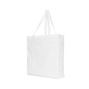 Canvas draagtas schouderhengsels - Wit - 38x12x42 cm