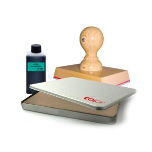 Handstempel pakket (voorzien van stempel, inktkussen & inkt)