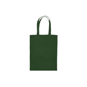 Katoenen draagtas korte handgrepen - Donkergroen - 22x27 cm