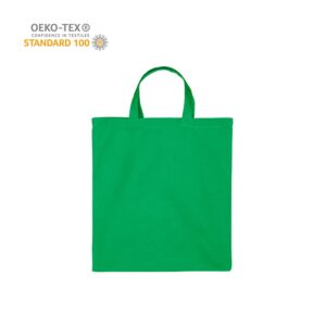 Katoenen draagtas korte handgrepen - Groen - 38x42 cm