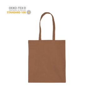 Katoenen draagtas schouderhengsels - Bruin - 38x42 cm