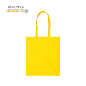 Katoenen draagtas schouderhengsels - Geel - 38x42 cm