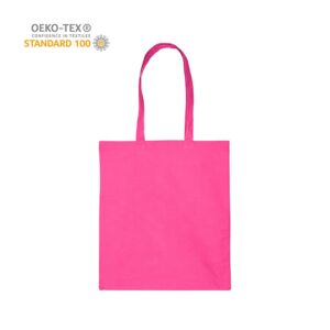 Katoenen draagtas schouderhengsels - Roze - 38x42 cm