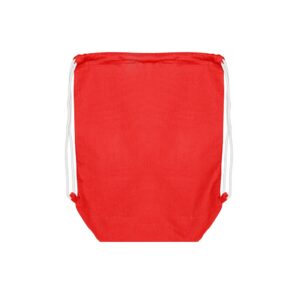 Katoenen rugtas trekkoord sluiting - Rood - 37x48+11 cm
