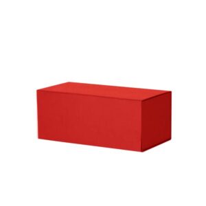 Luxe magneetdoos - Rood (mat) kraft - 19x9x7 cm