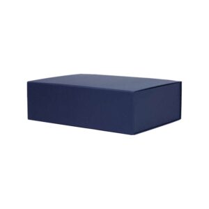 Luxe magneetdoos - Blauw (mat) kraft - 38x28x12 cm