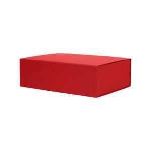 Luxe magneetdoos - Rood (mat) kraft - 38x28x12 cm