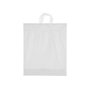 Plastic lusdraagtas - Semi-Transparant - 20x30+2x5 cm