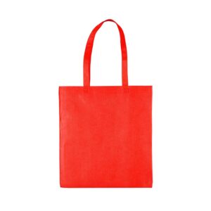 PP non woven draagtas schouderhengsels - Rood - 38x42 cm