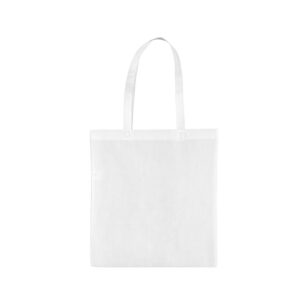 PP non woven draagtas schouderhengsels - Wit - 38x42 cm